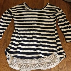 Almost Famous 3/4 Striped Top
